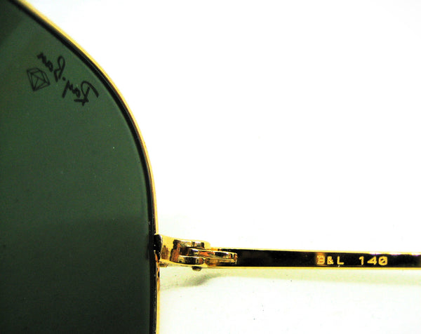 Ray-Ban USA B&L NOS Diamond Hard Aviator Outdoorsman II Bravura Deep Groove Sunglasses
