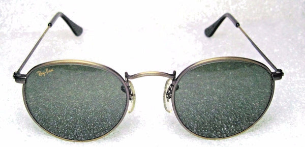 RAY-BAN *NOS VINTAGE B&L "Lennon Style" W1576 Antique Bronze NEWinBOX SUNGLASSES - Vintage Sunglasses 