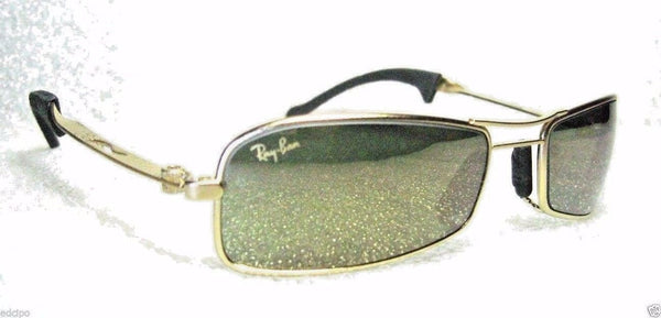 RAY-BAN *NOS VINTAGE B&L ORBS "AXIS" W2308  Brushed Gold Mirrored NEW SUNGLASSES - Vintage Sunglasses 