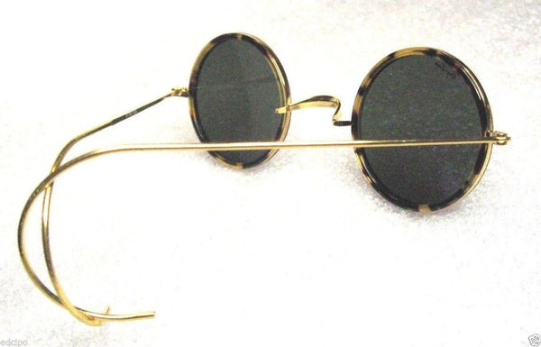 RAY-BAN *NOS VINTAGE B&L CHEYENNE I Lennon W1750 Honey~Tortoise *NEW SUNGLASSES - Vintage Sunglasses 