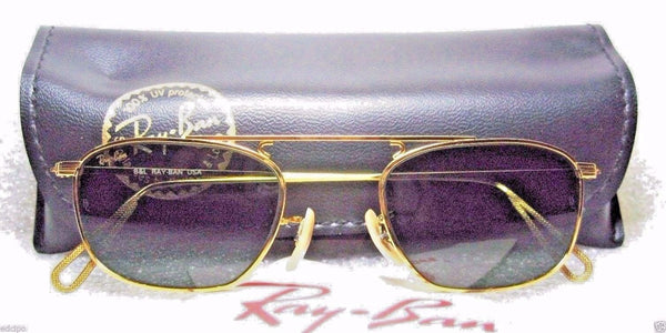 RAY-BAN *NOS VINTAGE B&L Mod-AVIATOR W2001 Pinpoint Etched *NEW SUNGLASSES&CASE - Vintage Sunglasses 
