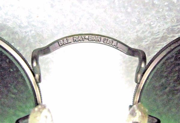 RAY-BAN *NOS VINTAGE B&L "Lennon Style" W1576 Antique Bronze NEWinBOX SUNGLASSES - Vintage Sunglasses 