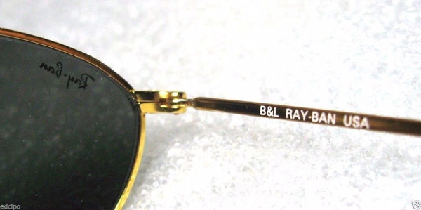 RAY-BAN *NEW VINTAGE B&L Mod-AVIATOR W2003 Pinpoint Etched 24kGP *NOS SUNGLASSES - Vintage Sunglasses 