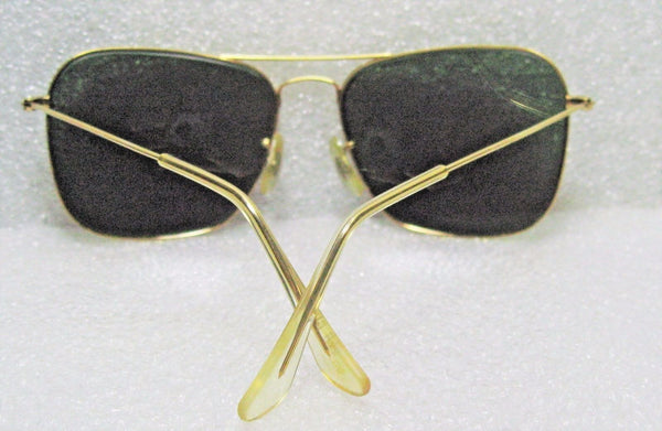 RAY-BAN *NrMINT VINTAGE B&L AVIATOR L0582 CARAVAN 24kGP ClassicMetals SUNGLASSES - Vintage Sunglasses 