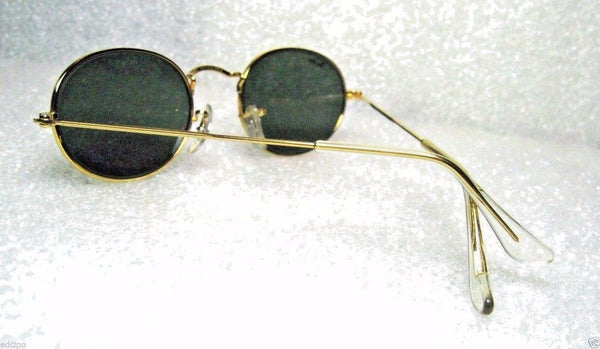 RAY-BAN *NOS VINTAGE B&L "Lennon Style" W0976 24k Classic Metals *NEW SUNGLASSES - Vintage Sunglasses 