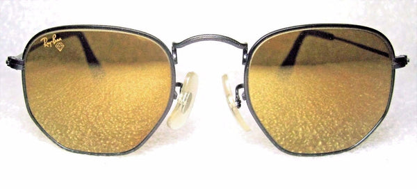 RAY-BAN NOS VINTAGE B&L HEXAGON *DIAMOND HARD SURVIVOR 3 W1910-B *NEW SUNGLASSES - Vintage Sunglasses 