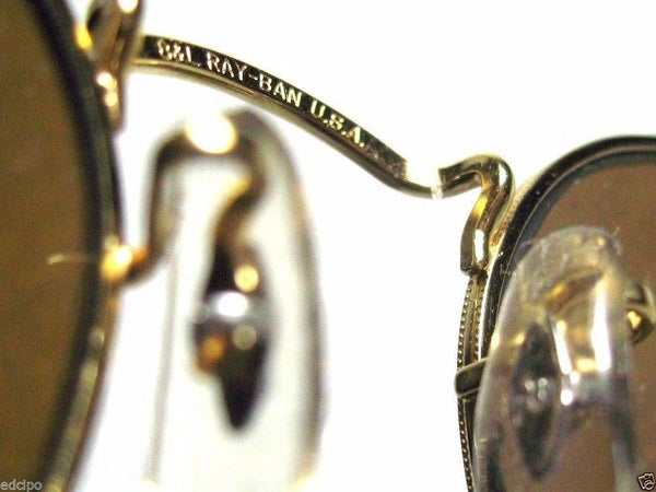 RAY-BAN *NOS VINTAGE B&L CLASSIC METALS 24k ARISTA TORTUGA W2186 *NEW SUNGLASSES - Vintage Sunglasses 