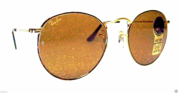 RAY-BAN *NOS VINTAGE B&L CLASSIC METALS 24k ARISTA TORTUGA W2186 *NEW SUNGLASSES - Vintage Sunglasses 