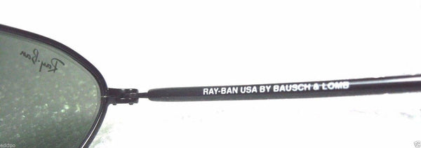 VINTAGE *NOS RAY-BAN B&L ORBS SLEEK W2384C Black Chrome Wrap NEW SUNGLASSES&CASE - Vintage Sunglasses 