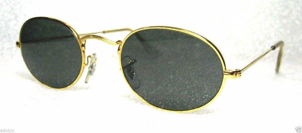 RAY-BAN *NOS VINTAGE B&L "Lennon Style" W0976 24k Classic Metals *NEW SUNGLASSES - Vintage Sunglasses 
