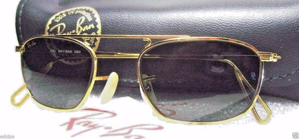 RAY-BAN *NOS VINTAGE B&L Mod-AVIATOR W2001 Pinpoint Etched *NEW SUNGLASSES&CASE - Vintage Sunglasses 