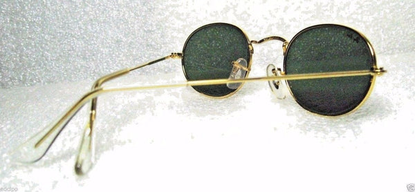 RAY-BAN *NOS VINTAGE B&L "Lennon Style" W0976 24k Classic Metals *NEW SUNGLASSES - Vintage Sunglasses 