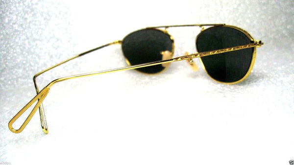 RAY-BAN *NEW VINTAGE B&L Mod-AVIATOR W2003 Pinpoint Etched 24kGP *NOS SUNGLASSES - Vintage Sunglasses 