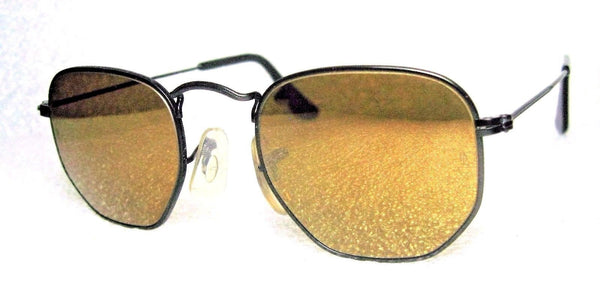 RAY-BAN NOS VINTAGE B&L HEXAGON *DIAMOND HARD SURVIVOR 3 W1910-B *NEW SUNGLASSES - Vintage Sunglasses 