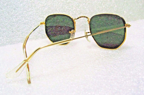 RAY-BAN *NOS VINTAGE B&L Classic Metals W1864 Hexagon BlueMirror *NEW SUNGLASSES - Vintage Sunglasses 