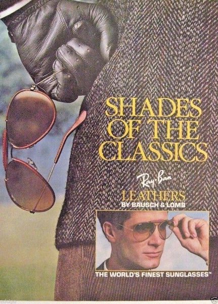RAY-BAN *MINT B&L VINTAGE AVIATOR *LEATHERS *SUPER-CHANGEABLES SUNGLASSES & CASE - Vintage Sunglasses 
