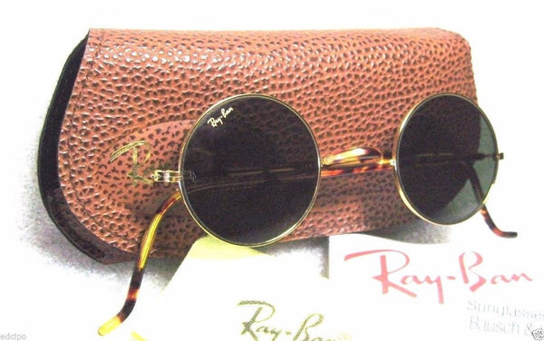RAY-BAN *NOS VINTAGE B&L CHEYENNE II W1748-Gold Tortoise Lennon *NEW SUNGLASSES - Vintage Sunglasses 