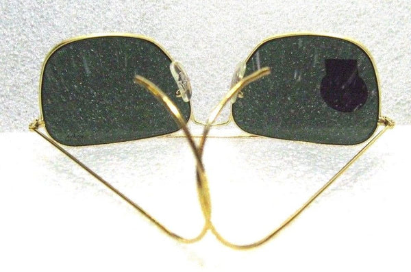 RAY-BAN NOS VINTAGE B&L AVIATOR L0582 CARAVAN 24kGP ClassicMetals NEW SUNGLASSES - Vintage Sunglasses 
