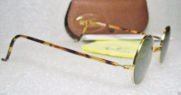 RAY-BAN *NOS VINTAGE B&L CHEYENNE II W1748-Gold Tortoise Lennon *NEW SUNGLASSES - Vintage Sunglasses 