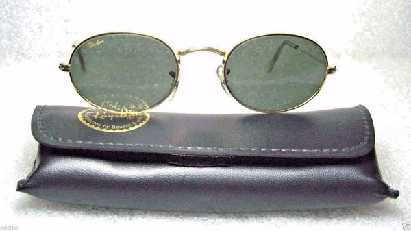 RAY-BAN *NOS VINTAGE B&L "Lennon Style" W0976 24k Classic Metals *NEW SUNGLASSES - Vintage Sunglasses 