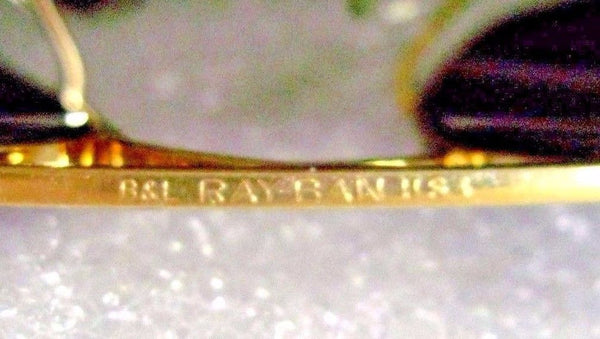 RAY-BAN *NrMINT VINTAGE B&L AVIATOR L0582 CARAVAN 24kGP ClassicMetals SUNGLASSES - Vintage Sunglasses 
