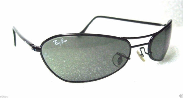 VINTAGE *NOS RAY-BAN B&L ORBS SLEEK W2384C Black Chrome Wrap NEW SUNGLASSES&CASE - Vintage Sunglasses 