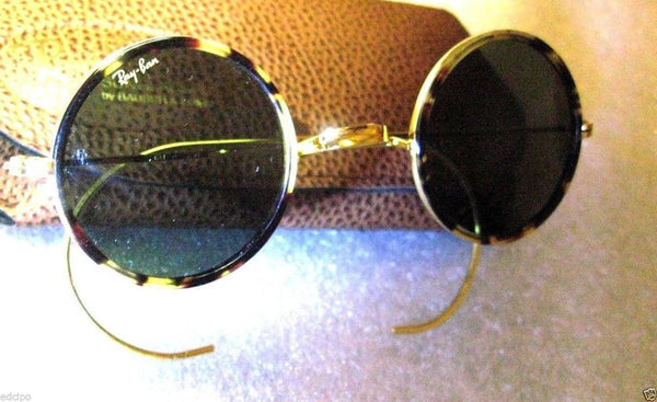 RAY-BAN *NOS VINTAGE B&L CHEYENNE I Lennon W1750 Honey~Tortoise *NEW SUNGLASSES - Vintage Sunglasses 