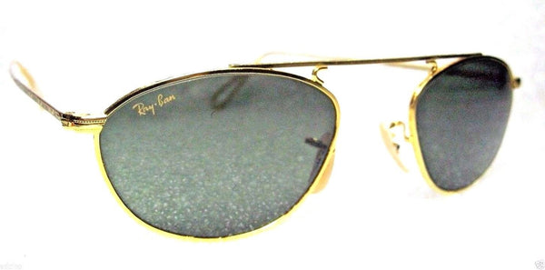 RAY-BAN *NEW VINTAGE B&L Mod-AVIATOR W2003 Pinpoint Etched 24kGP *NOS SUNGLASSES - Vintage Sunglasses 