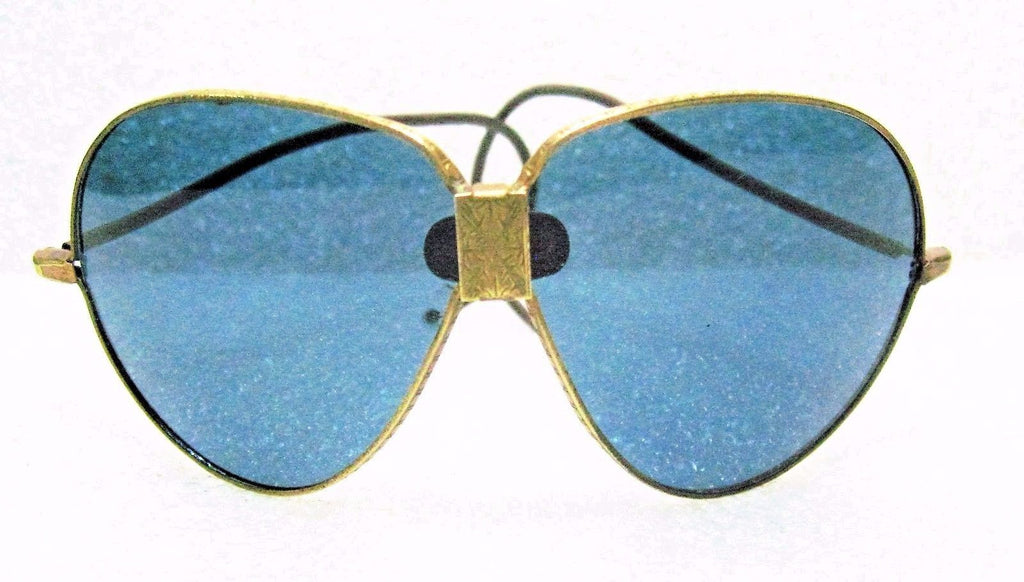 VINTAGE 1930s PILOT/BIKER *AO INDIGO GOGGLES&RAY-BAN B&L AVIATOR SUNGLASSES CASE - Vintage Sunglasses 