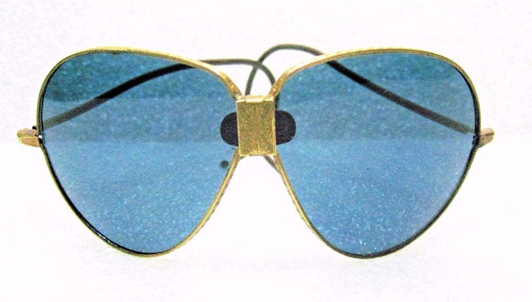 VINTAGE 1930s PILOT/BIKER *AO INDIGO GOGGLES&RAY-BAN B&L AVIATOR SUNGLASSES CASE - Vintage Sunglasses 