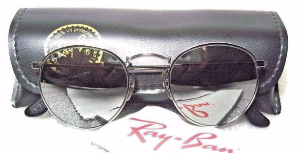 RAY-BAN *NOS VINTAGE B&L "Lennon" W2467 Silver Chrome G-31 Mirror NEW SUNGLASSES - Vintage Sunglasses 