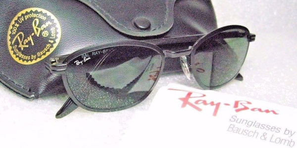 RAY-BAN *NOS VINTAGE B&L SideStreet "Gridlock" W2863 Matte Black *NEW SUNGLASSES - Vintage Sunglasses 
