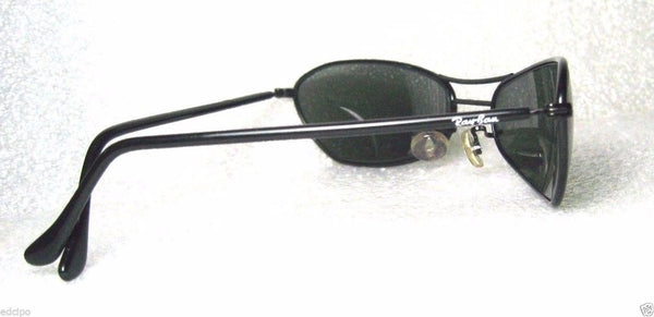 Ray-Ban Vintage *NOS B&L Orbs W2384C Sleek Black Chrome Wrap *NEW Sunglasses - Vintage Sunglasses 