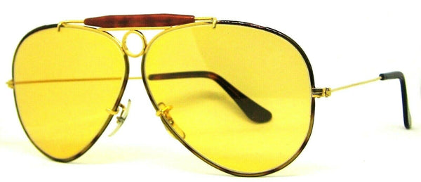 Ray-Ban USA Vintage B&L  Aviator Ambermatic Tortuga Bullet H Shooter Sunglasses #101