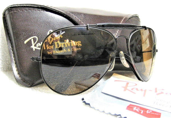 Ray-Ban USA Vintage NOS B&L Aviator Outdoorsman TGM B15 4-Driving New Sunglasses - Vintage Sunglasses 