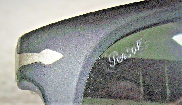 Persol New Vintage 3065-S 9013/71 Rare 55-20 Black Sandblast MidNight Sunglasses - Vintage Sunglasses 