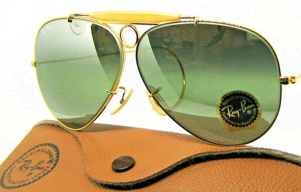 Ray-Ban Vintage NOS USA B&L Aviator Bullet Hole Shooter G-31 DGM New Sunglasses