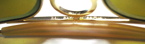 Ray-Ban USA NOS Vintage B&L Aviator Sharp Shooter DGM Ambermatic New Sunglasses