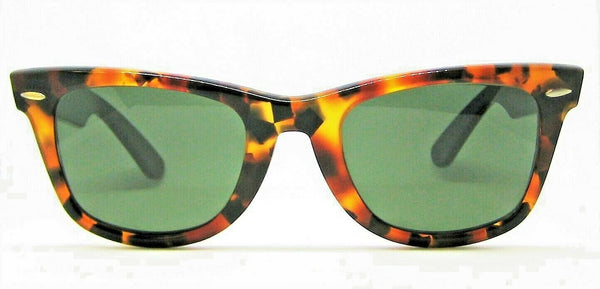 Ray-Ban USA Vintage B&L Mod Wayfarer Elite W1903 G-15 Ebony Tortoise Sunglasses - Vintage Sunglasses 