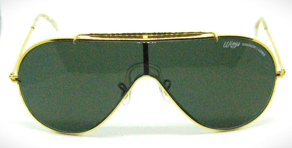 Ray-Ban USA Vintage B&L 1970s Rare Wings Uni lens Excellent Sunglasses & Case