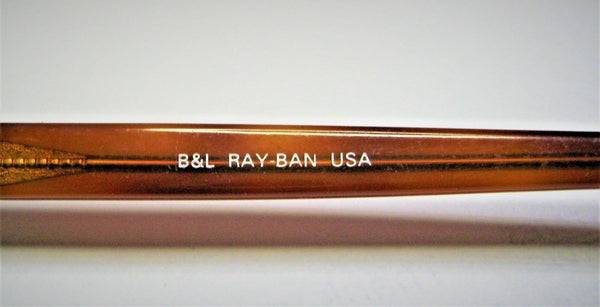 Ray-Ban USA Vintage 1980s B&L TraditionalS Blonde Tortoise W1106 Sunglasses+Case - Vintage Sunglasses 