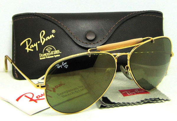 Ray-Ban USA B&L NOS Diamond Hard Aviator Outdoorsman II Bravura DpGrv Sunglasses