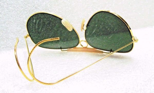 Ray-Ban USA *NOS Vintage *B&L Aviator L0213 *G-15 Bullet Hole Shooter Sunglasses - Vintage Sunglasses 