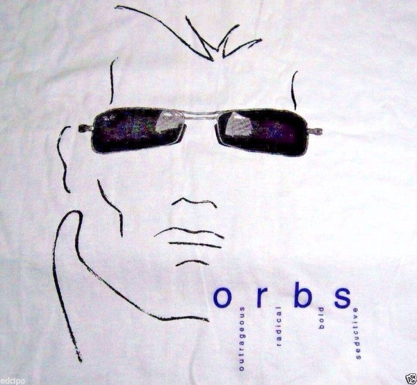 Ray-Ban USA Vintage NOS B&L Orbs W2384 Sleek Black Chrome Wrap New Sunglasses