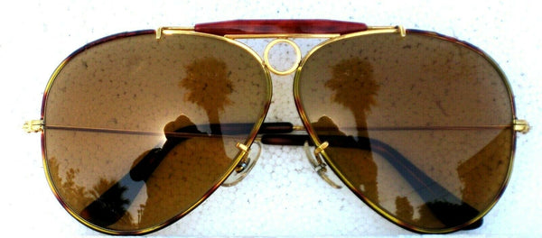 Ray-Ban USA Vintage B&L  Aviator Ambermatic Tortuga Bullet H Shooter Sunglasses #101
