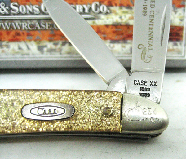 CASE XX NOS Vintage Centennial 1889-1989 Peanut Gold Dust New In Box Knife GS220