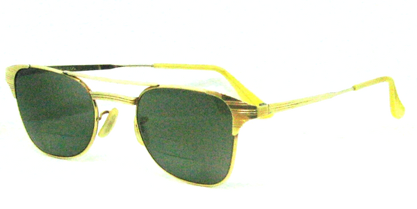 Ray-Ban USA Vintage 1940s B&L Signet 12kGF Classic Metals Sunglasses Frame &Case