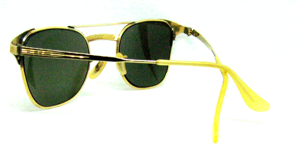 Ray-Ban USA Vintage 1940s B&L Signet 12kGF Classic Metals Sunglasses Frame &Case