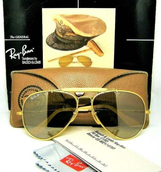 Ray-Ban USA Vintage B&L Aviator The General RB-50 Anniversary W0363 Sunglasses - Vintage Sunglasses 