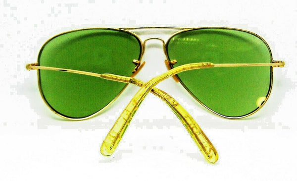 Ray-Ban USA Vintage 1940s B&L 12k GF Aviator 52mm RB-3 Very Rare WWII Sunglasses - Vintage Sunglasses 